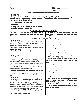 Giáo án Phụ đạo Toán 8 Tuần 13-16