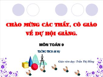 Luyện tập Giải bài toán bằng cách lập hệ phương trình - Trần Thị Hồng