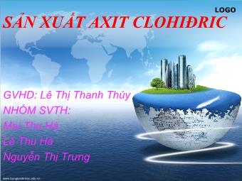 Sản xuất Axit Clohiđric - Lê Thị Thanh Thúy