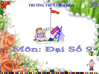 Tiết 21 - Bài 2. Hàm số bậc nhất