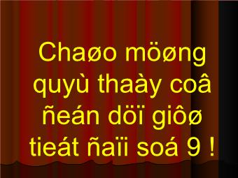 Tiết 25: Đường thẳng song song va đường thẳng cắt nhau