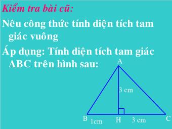 Tiết 29: Diện tích tam giác