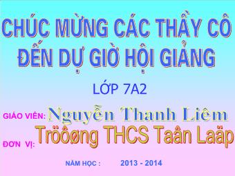 Tiết 3. Hai đường thẳng vuông góc