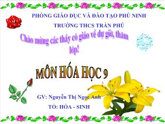 Tiết 31 – Bài 26: Clo - Nguyễn Thị Ngọc Anh