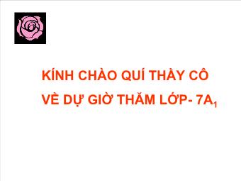 Tiết 51: Quan hệ giữa ba cạnh của một tam giác bất đẳng thức tam giác