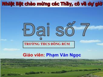 Tiết 53 - Bài 3: Đơn thức