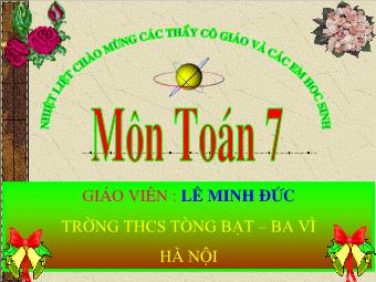 Tiết 54: Đơn thức đồng dạng - Lê Minh Đức