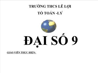 Tiết 57 - Bài 6: Hệ thức Vi-ét và ứng dụng