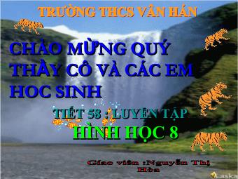 Tiết 58: Luyện tập - Nguyễn Thị Hòa