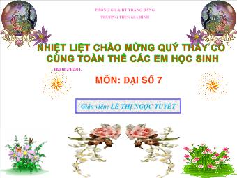 Tiết 64: Ôn tập học kì 2