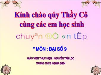 Tiết 65: Ôn tập chương IV