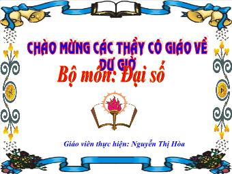 Tiết 65. Ôn tập chương IV