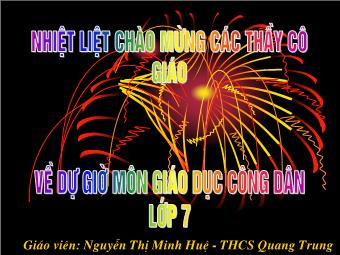 Bài 15: Bảo vệ di sản văn hoá - Nguyễn Thị Minh Huệ