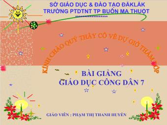 Bài 6: Tôn sư trọng đạo - Phạm Thị Thanh Huyền