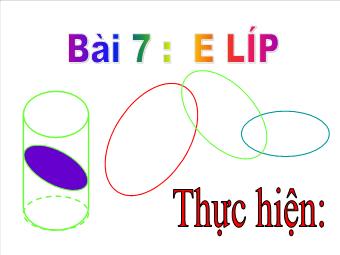 Bài 7: E líp - Nguyễn Thị Thanh Trầm