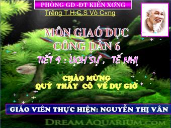 Bài 9: Lịch sự, tế nhị - Nguyễn Thị Vân