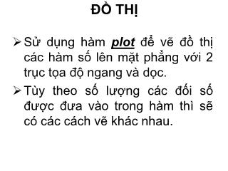 Chương 3: Đồ thị