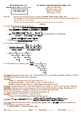 Đề thi học sinh giỏi trên máy tính casio Năm học 2008-2009