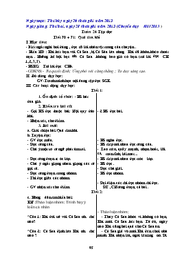 Giáo án Lớp 2 Tuần 24, 25 chuẩn