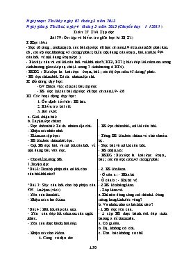 Giáo án Lớp 2 Tuần 27 chuẩn