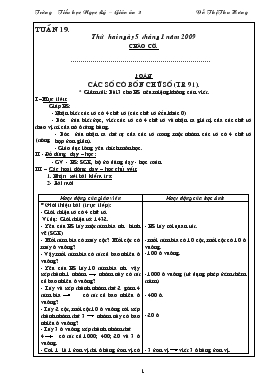 Giáo án Lớp 3 Tuần 19 - Đỗ Thị Thu Hương