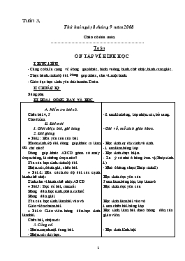 Giáo án Lớp 3 Tuần 3 - Đỗ Thị Thu Hương