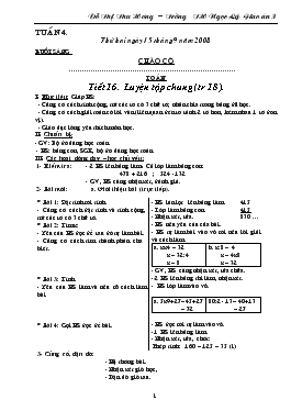 Giáo án Lớp 3 Tuần 4 - Đỗ Thị Thu Hương