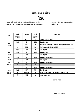 Giáo án Lớp 4 Tuần 26 - Đỗ Thị Xuân Cúc