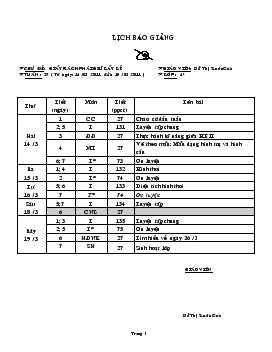 Giáo án Lớp 4 Tuần 27 - Đỗ Thị Xuân Cúc