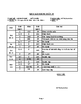 Giáo án Lớp 4 Tuần 29 - Đỗ Thị Xuân Cúc