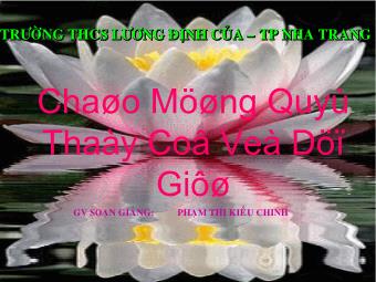 Tiết 10 - Bài 8: Khoan dung - Phạm Thị Kiều Chinh