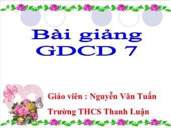 Tiết 10: Khoan dung - Nguyễn Văn Tuấn