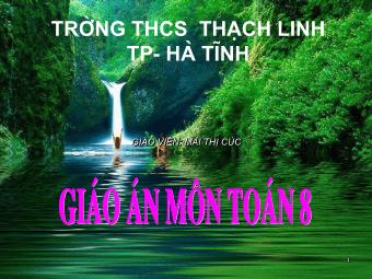 Tiết 14: Đối xứng tâm - Mai Thị Cúc