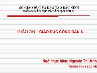 Tiết 21: Quyền và nghĩa vụ học tập - Nguyễn Thị Ánh