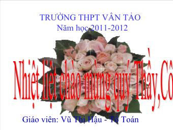 Tiết 22: Lũy thừa - Vũ Thị Hậu