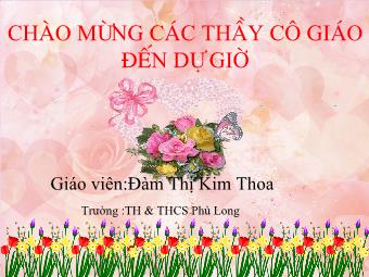Tiết 24 - Bài 15: Bảo vệ di sản văn hóa (t1) - Đàm Thị Kim Thoa