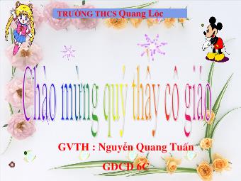 Tiết 25: Quyền và nghĩa vụ học tập ( T1) - Nguyễn Quang Tuấn