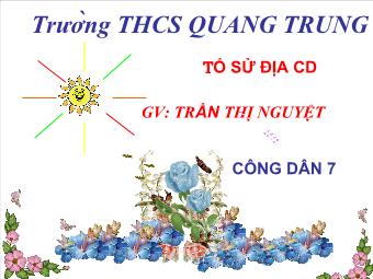 Tiết 30 - Bài 17: Nhà nước cộng hòa xã hội chủ nghĩa Việt Nam