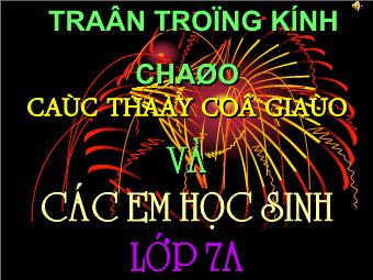 Tiết 62 - Bài 9. Nghiệm của đa thức một biến