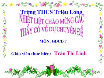 Tiết 8 - Bài 7: Đoàn kết , tương trợ - Trần Thị Linh