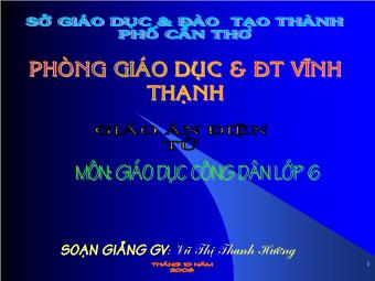 Tiết 8 - Bài 7: Yêu thiên nhiên sống hoà hợp với thiên nhiên - Vũ Thị Thanh Hường