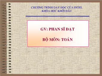 Bài 1: Hai đường thẳng song song - Phan Sĩ Đạt