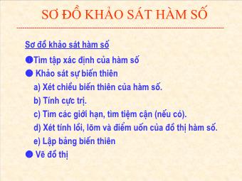 Bài 5. Khảo sát hàm số