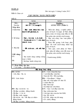 Giáo án Lớp 5A Tuần 3