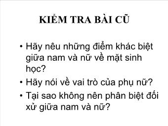 Khoa học Lớp 5 - Cơ thể chúng ta được hình thành như thế nào