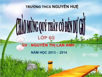 Tiết 15: Thứ tự thực hiện các phép tính - Nguyễn Thị Lan Anh