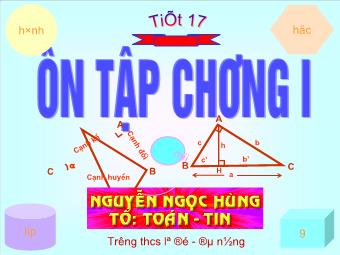 Tiết 17: Ôn tập chương I - Nguyễn Ngọc Hùng