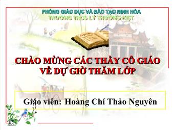 Tiết 20: Hình thoi - Hoàng Chí Thảo Nguyên