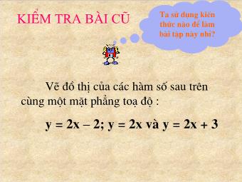 Tiết 25: Đường thẳng song song và đường thẳng cắt nhau