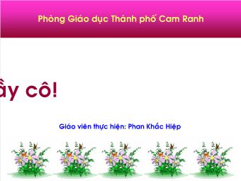 Tiết 47: Quan hệ giữa góc và cạnh đối diện trong tam giác - Phan Khắc Hiệp